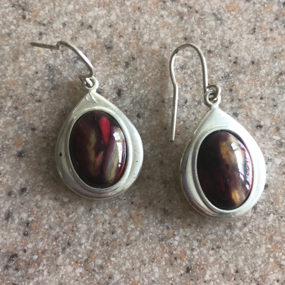 Sterling silver drop earrings